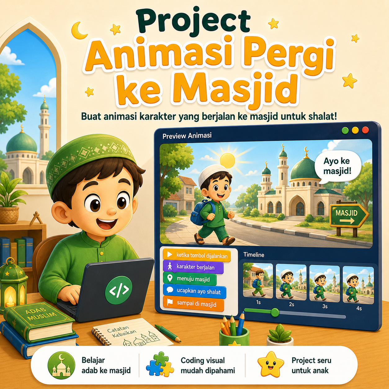Pergi ke Masjid